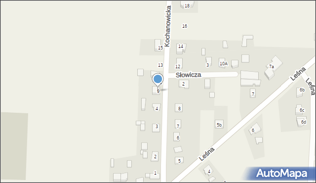 Sadów, Kochanowicka, 9, mapa Sadów