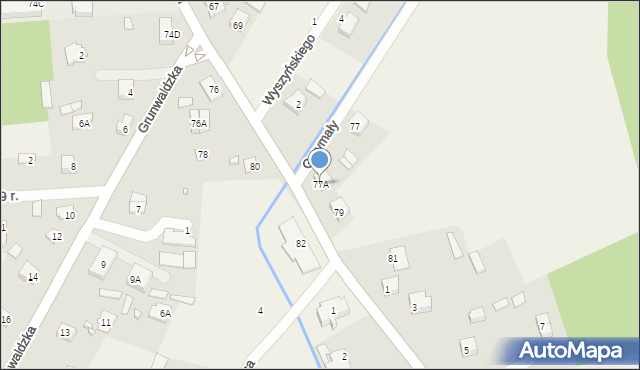 Sadowne, Kościuszki Tadeusza, gen., 77A, mapa Sadowne