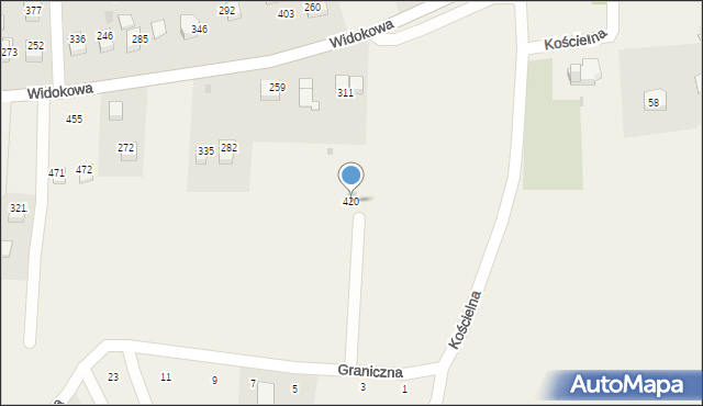 Sanka, Kościelna, 2, mapa Sanka