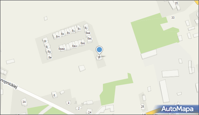 Sarnaki, Konopnickiej Marii, 6f, mapa Sarnaki