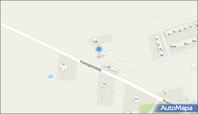Sarnaki, Konopnickiej Marii, 8, mapa Sarnaki