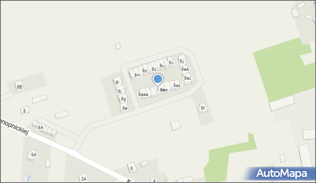 Sarnaki, Konopnickiej Marii, 8ax, mapa Sarnaki