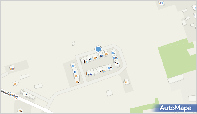 Sarnaki, Konopnickiej Marii, 8t, mapa Sarnaki