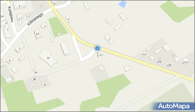 Sarnaki, Kościelna, 1, mapa Sarnaki