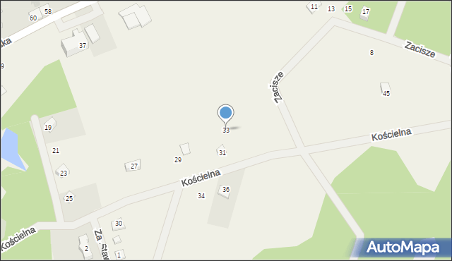 Sasino, Kościelna, 33, mapa Sasino