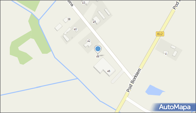 Sawin, Kościelna, 44, mapa Sawin