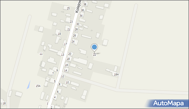 Secemin, Kolejowa, 22, mapa Secemin