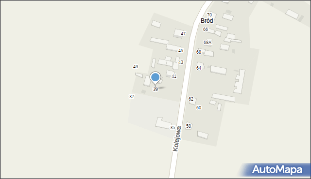 Secemin, Kolejowa, 39, mapa Secemin