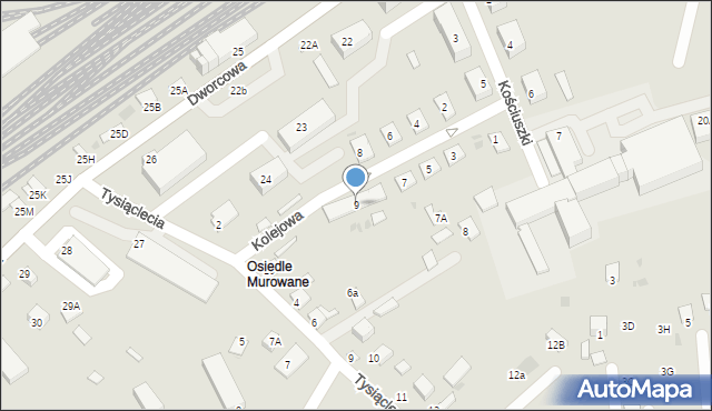 Sędziszów, Kolejowa, 9, mapa Sędziszów