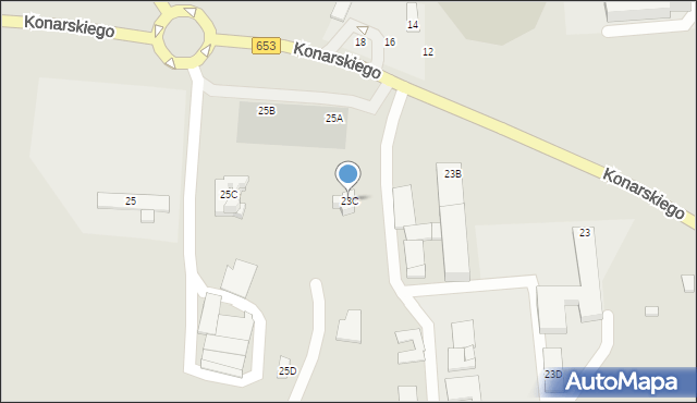 Sejny, Konarskiego, 23C, mapa Sejny