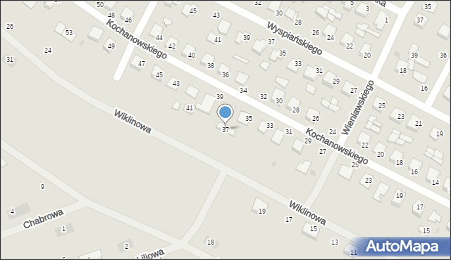 Sępólno Krajeńskie, Kochanowskiego Jana, 37, mapa Sępólno Krajeńskie