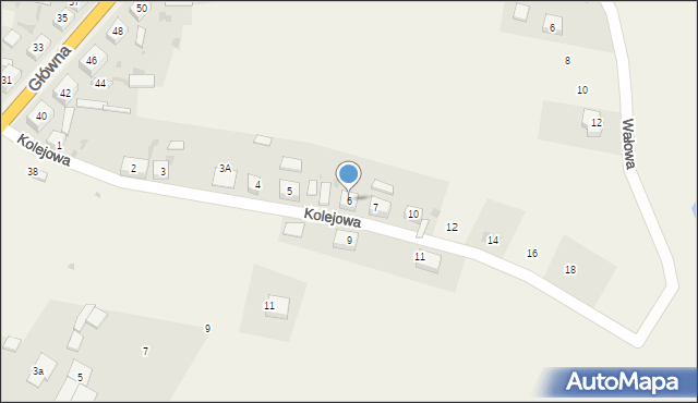 Serby, Kolejowa, 6, mapa Serby