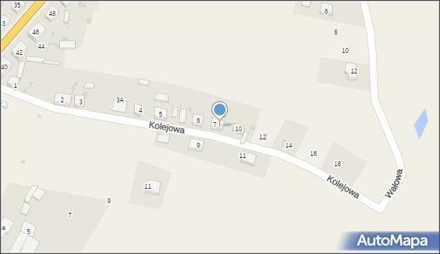 Serby, Kolejowa, 7a, mapa Serby