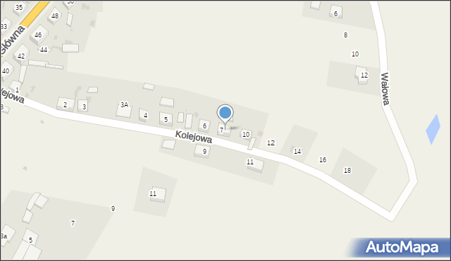 Serby, Kolejowa, 8, mapa Serby