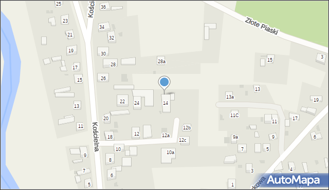 Serby, Kościelna, 16, mapa Serby