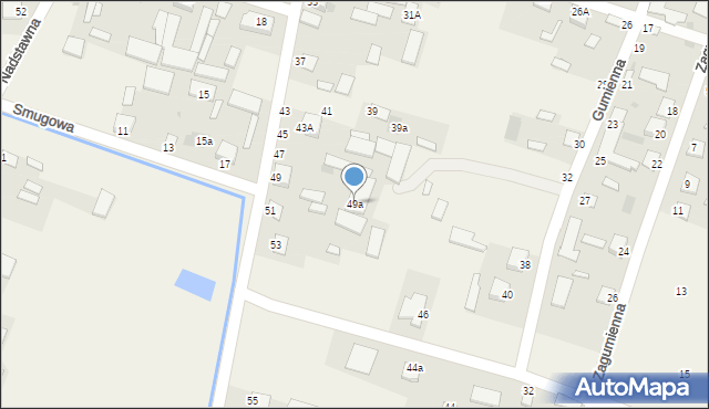 Serokomla, Kościelna, 49a, mapa Serokomla