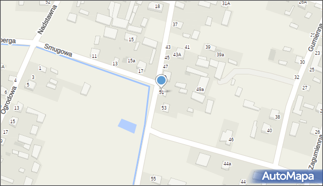 Serokomla, Kościelna, 51, mapa Serokomla