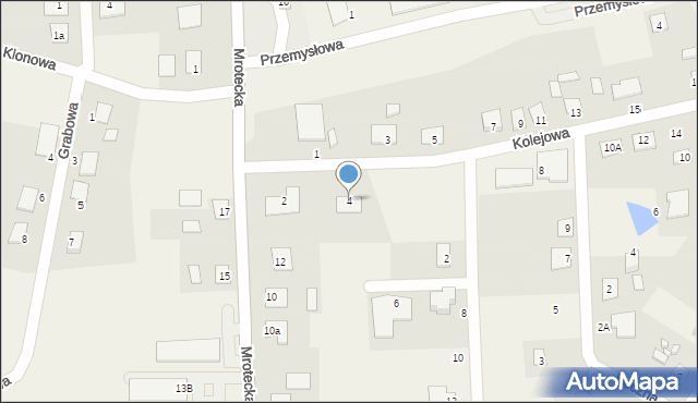 Sicienko, Kolejowa, 4, mapa Sicienko