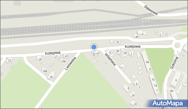 Siechnice, Kolejowa, 11, mapa Siechnice