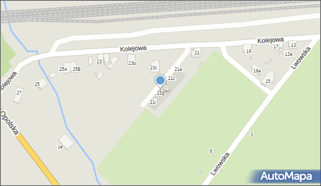 Siechnice, Kolejowa, 21g, mapa Siechnice