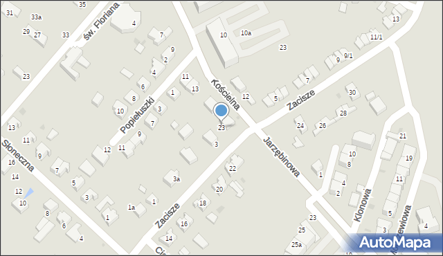 Siechnice, Kościelna, 23, mapa Siechnice