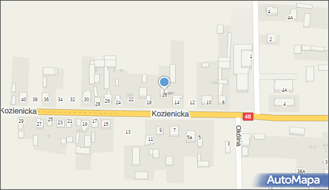 Sieciechów, Kozienicka, 16, mapa Sieciechów