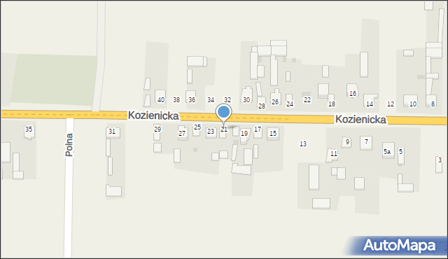 Sieciechów, Kozienicka, 21, mapa Sieciechów