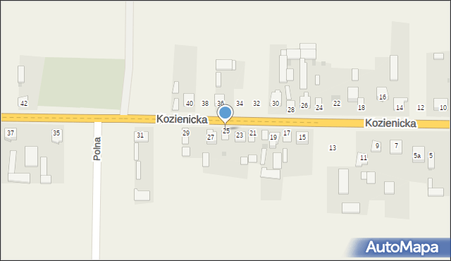 Sieciechów, Kozienicka, 25, mapa Sieciechów