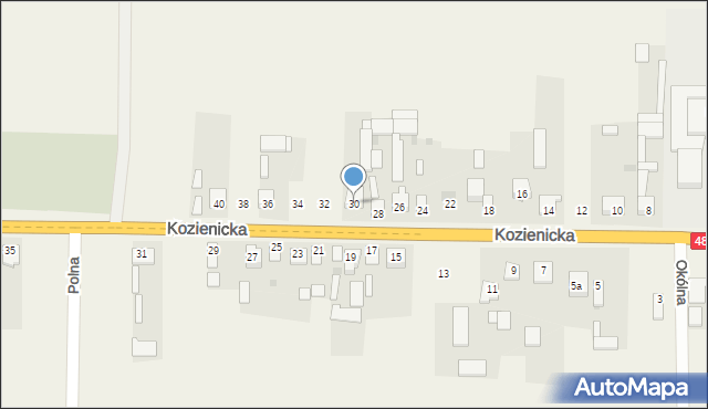Sieciechów, Kozienicka, 30, mapa Sieciechów