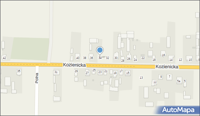 Sieciechów, Kozienicka, 34, mapa Sieciechów