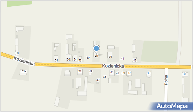 Sieciechów, Kozienicka, 48, mapa Sieciechów