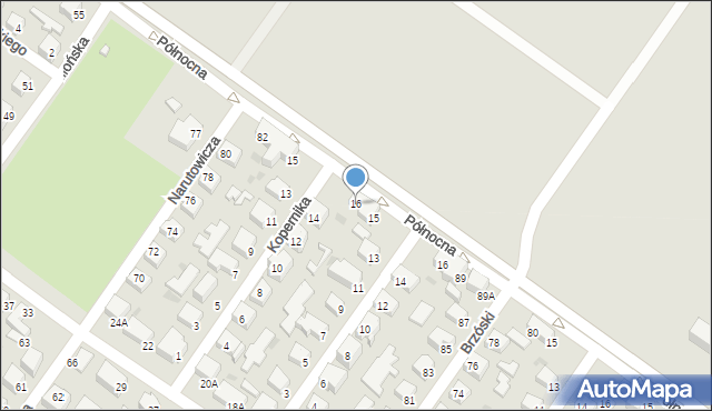 Siedlce, Kopernika Mikołaja, 16, mapa Siedlce