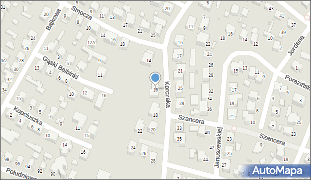 Siedlce, Korczaka Janusza, 16, mapa Siedlce