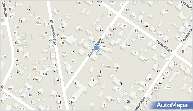 Siedlce, Konopnickiej Marii, 10A, mapa Siedlce