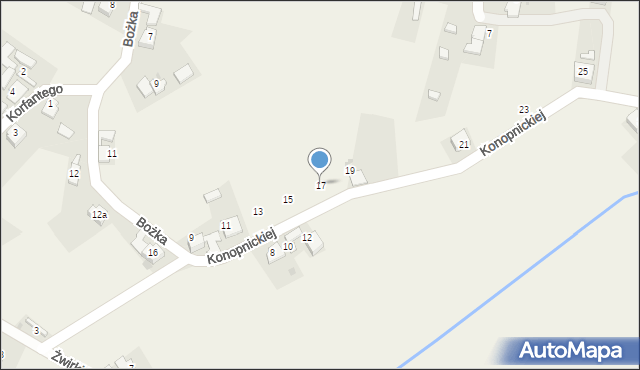 Siedliska, Konopnickiej Marii, 17, mapa Siedliska