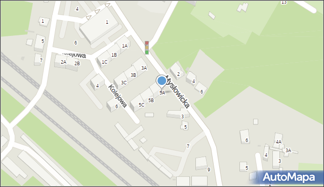 Siemianowice Śląskie, Kolejowa, 5A, mapa Siemianowice Śląskie