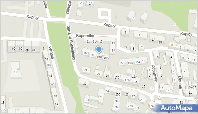 Siemianowice Śląskie, Kopernika Mikołaja, 16B, mapa Siemianowice Śląskie