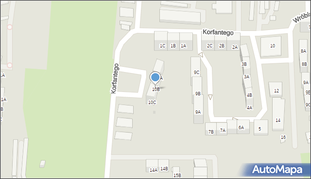 Siemianowice Śląskie, Korfantego Wojciecha, 10B, mapa Siemianowice Śląskie