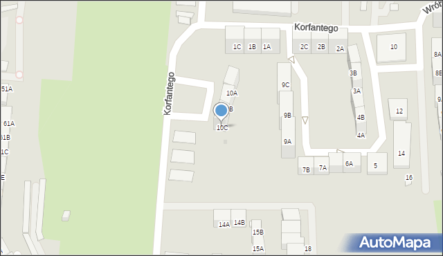 Siemianowice Śląskie, Korfantego Wojciecha, 10C, mapa Siemianowice Śląskie