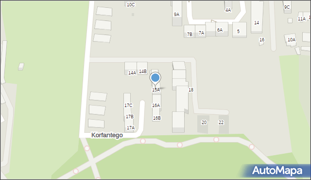 Siemianowice Śląskie, Korfantego Wojciecha, 15A, mapa Siemianowice Śląskie