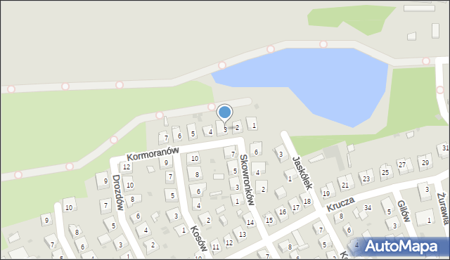 Siemianowice Śląskie, Kormoranów, 3, mapa Siemianowice Śląskie