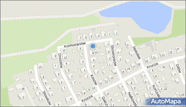 Siemianowice Śląskie, Kosów, 8, mapa Siemianowice Śląskie