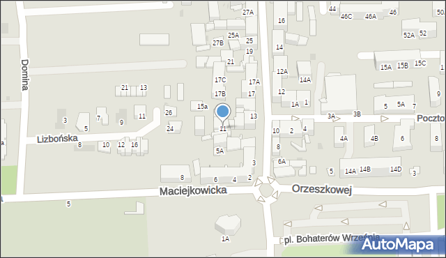 Siemianowice Śląskie, Kościelna, 11, mapa Siemianowice Śląskie