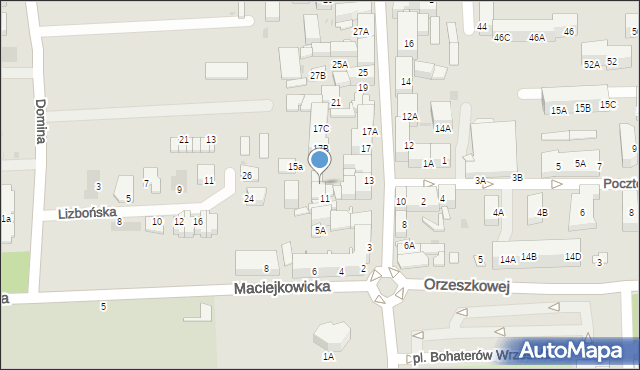 Siemianowice Śląskie, Kościelna, 15, mapa Siemianowice Śląskie