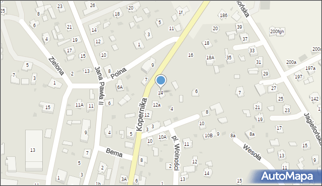 Sieniawa, Kopernika Mikołaja, 14, mapa Sieniawa