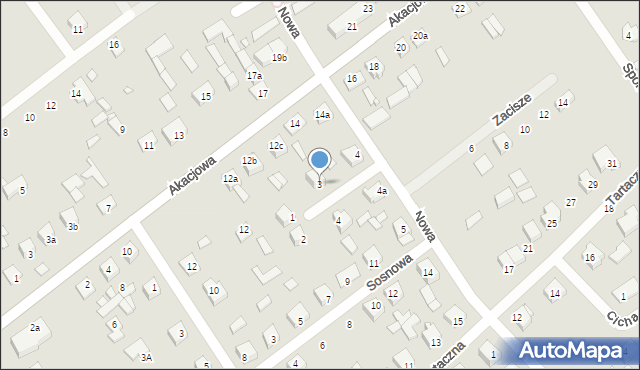 Siennica, Konopnickiej Marii, 3, mapa Siennica