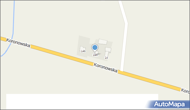 Sienno, Koronowska, 14A, mapa Sienno