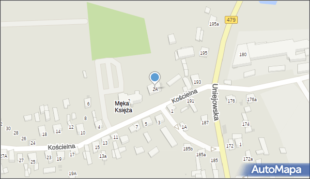 Sieradz, Kościelna, 2A, mapa Sieradz