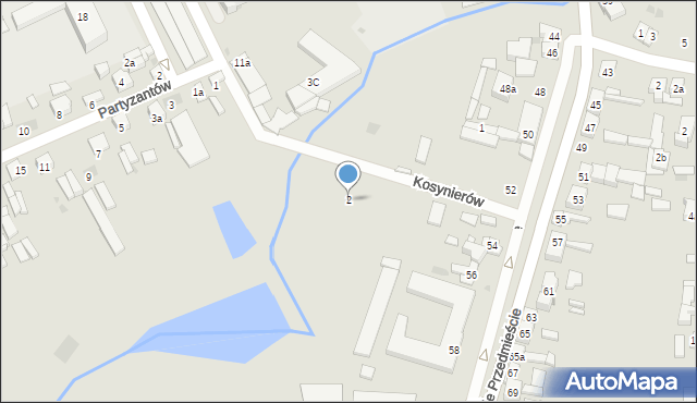 Sieradz, Kosynierów, 2, mapa Sieradz