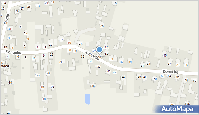 Sierosławice, Konecka, 29, mapa Sierosławice